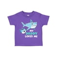 thumbnail image 1 of Inktastic My Daddy Loves Me with Cute Sharks Boys or Girls Toddler T-Shirt, 1 of 5
