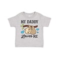 thumbnail image 1 of Inktastic My Daddy Loves Me with Sloth and Hearts Boys or Girls Toddler T-Shirt, 1 of 5