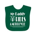 thumbnail image 1 of Inktastic My Daddy Rides a Motorcycle Boys or Girls Baby Bib, 1 of 4