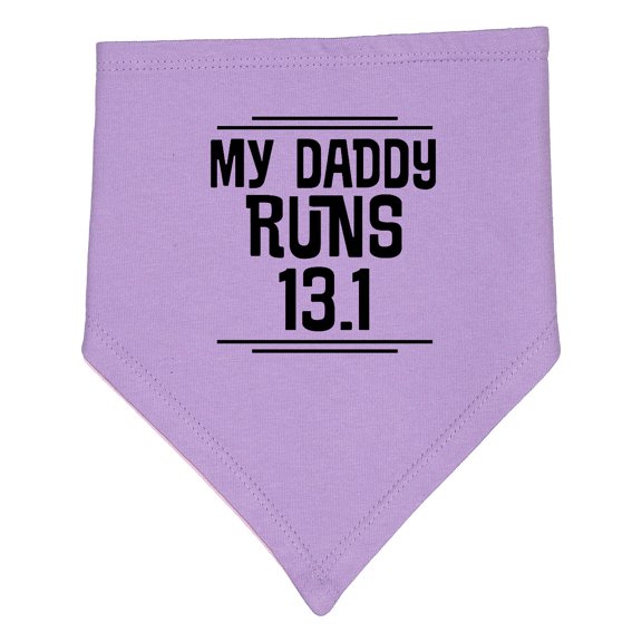 Inktastic My Daddy Runs Half Marathon Baby Bandana Bib