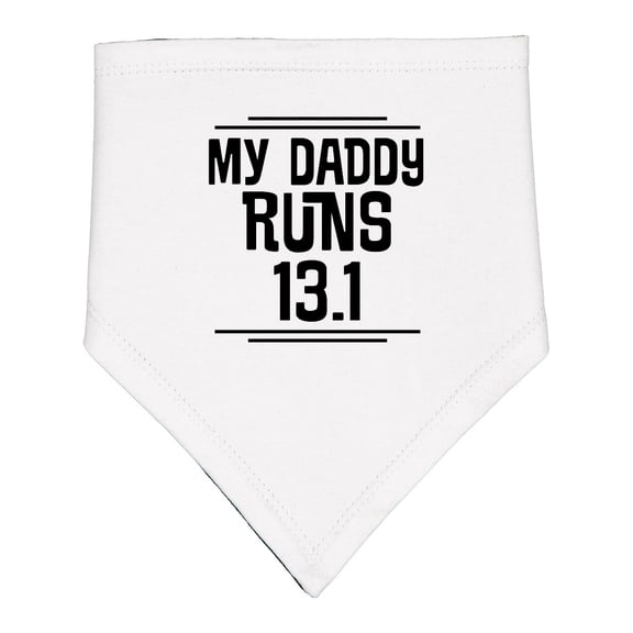 Inktastic My Daddy Runs Half Marathon Baby Bandana Bib