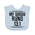 thumbnail image 1 of Inktastic My Daddy Runs Half Marathon Boys or Girls Baby Bib, 1 of 4