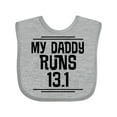 thumbnail image 1 of Inktastic My Daddy Runs Half Marathon Boys or Girls Baby Bib, 1 of 4