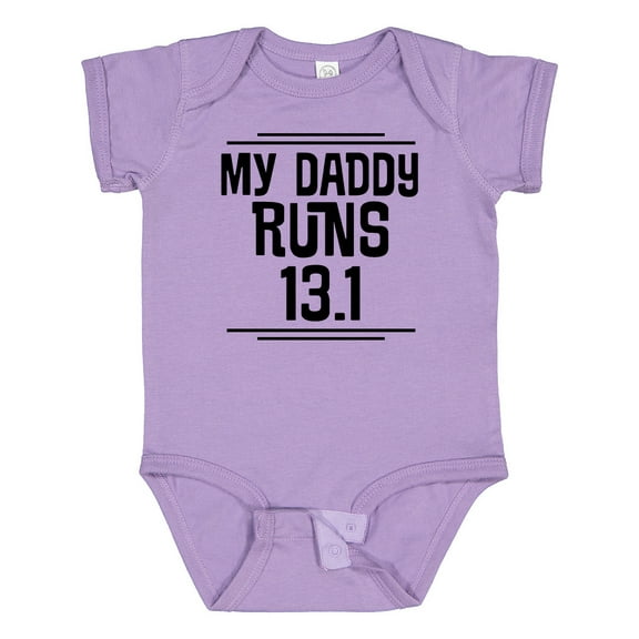 Inktastic My Daddy Runs Half Marathon Boys or Girls Baby Bodysuit