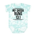 thumbnail image 1 of Inktastic My Daddy Runs Half Marathon Boys or Girls Baby Bodysuit, 1 of 5