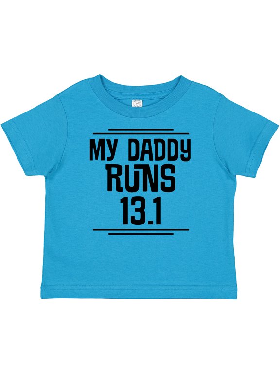 My Daddy Runs Half Marathon Boys or Girls Baby T-Shirt