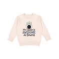 thumbnail image 1 of Inktastic My Daddy is Awesome at Bowling Toddler Sweatshirt, 1 of 4