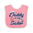 thumbnail image 1 of Inktastic My Daddy is My Sailor Boys or Girls Baby Bib, 1 of 4