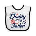thumbnail image 1 of Inktastic My Daddy is My Sailor Boys or Girls Baby Bib, 1 of 4