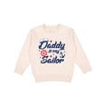 thumbnail image 1 of Inktastic My Daddy is My Sailor Toddler Sweatshirt, 1 of 4
