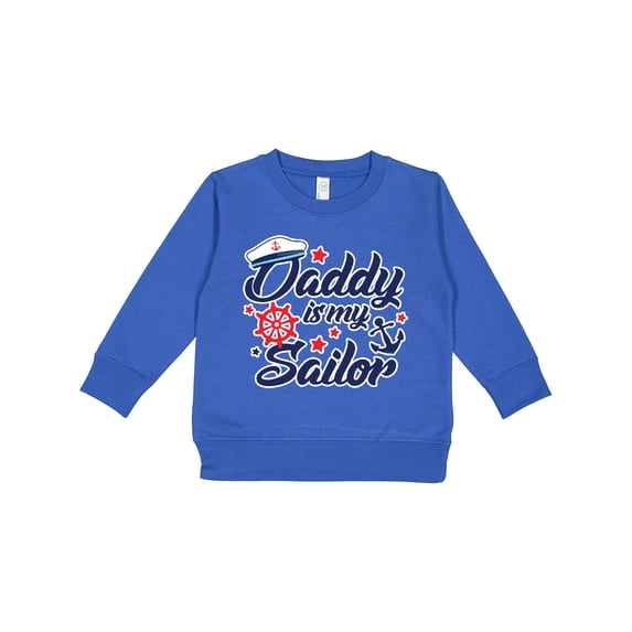 Inktastic My Daddy is My Sailor Toddler Sweatshirt