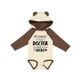 thumbnail image 1 of Inktastic My Daddy is a Doctor and a Hero Boys or Girls Long Sleeve Baby Bodysuit, 1 of 5