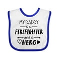 thumbnail image 1 of Inktastic My Daddy is a Firefighter and a Hero Boys or Girls Baby Bib, 1 of 4