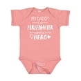 thumbnail image 1 of Inktastic My Daddy is a Firefighter and a Hero Boys or Girls Baby Bodysuit, 1 of 5