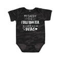 thumbnail image 1 of Inktastic My Daddy is a Firefighter and a Hero Boys or Girls Baby Bodysuit, 1 of 5