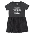 thumbnail image 1 of Inktastic My Daddy is a Firefighter and a Hero Girls Toddler Dress, 1 of 5