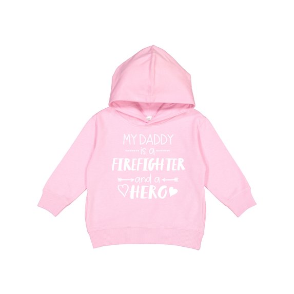 Inktastic My Daddy is a Firefighter and a Hero Toddler Hoodie