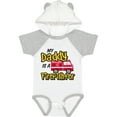 thumbnail image 1 of Inktastic My Daddy is a Firefighter with Fire Truck Boys or Girls Baby Bodysuit, 1 of 5