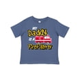 thumbnail image 1 of Inktastic My Daddy is a Firefighter with Fire Truck Boys or Girls Toddler T-Shirt, 1 of 5