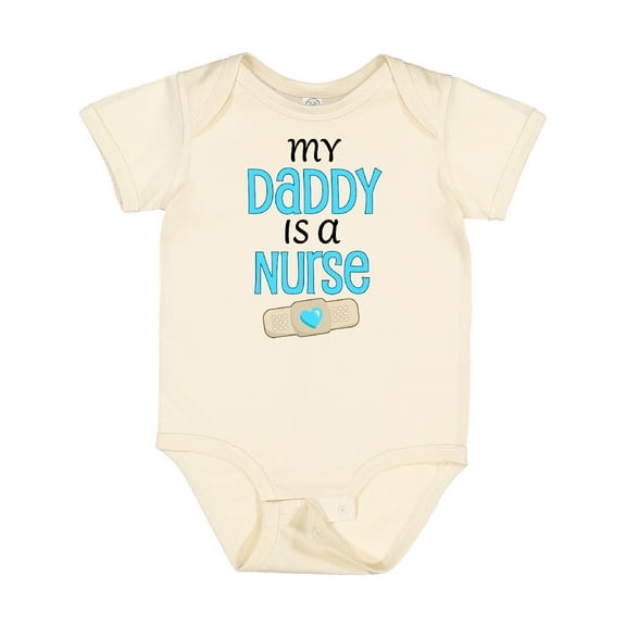 Inktastic My Daddy is a Nurse Boys or Girls Baby Bodysuit