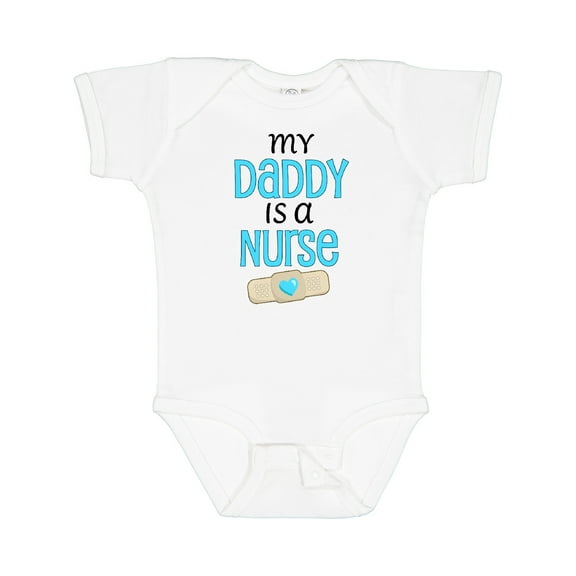 Inktastic My Daddy is a Nurse Boys or Girls Baby Bodysuit