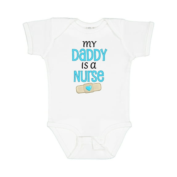 Inktastic My Daddy is a Nurse Boys or Girls Baby Bodysuit
