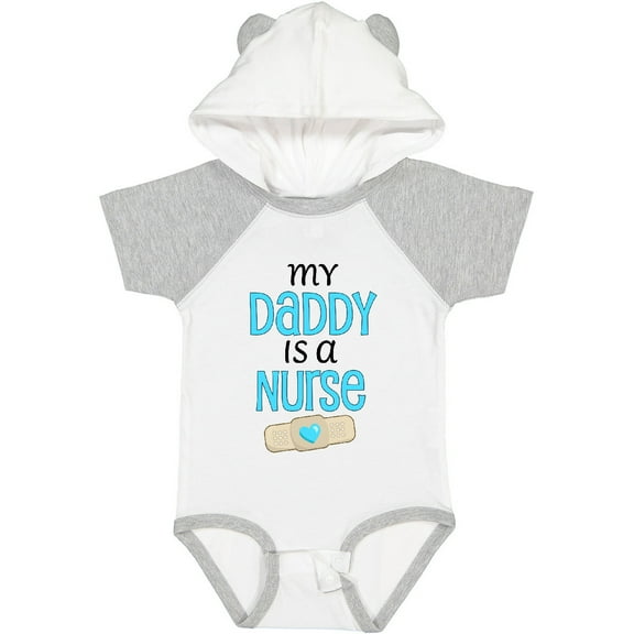 Inktastic My Daddy is a Nurse Boys or Girls Baby Bodysuit
