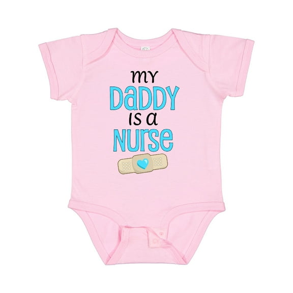 Inktastic My Daddy is a Nurse Boys or Girls Baby Bodysuit
