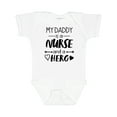 thumbnail image 1 of Inktastic My Daddy is a Nurse and a Hero Boys or Girls Baby Bodysuit, 1 of 5