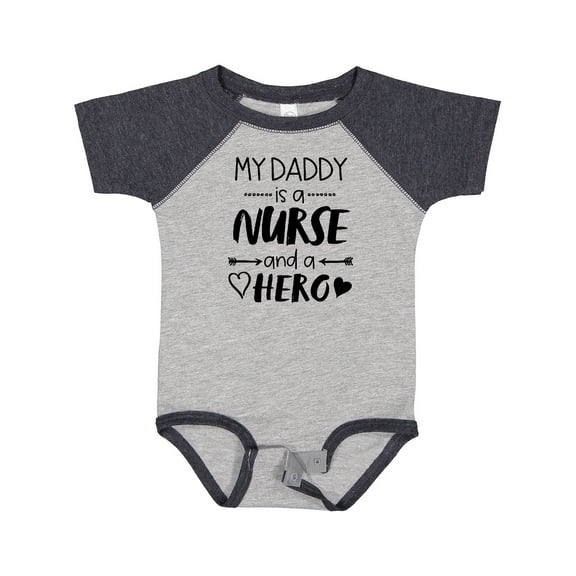 Inktastic My Daddy is a Nurse and a Hero Boys or Girls Baby Bodysuit