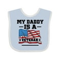 thumbnail image 1 of Inktastic My Daddy is a Veteran Boys or Girls Baby Bib, 1 of 4