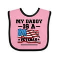 thumbnail image 1 of Inktastic My Daddy is a Veteran Boys or Girls Baby Bib, 1 of 4