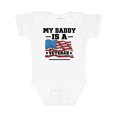 thumbnail image 1 of Inktastic My Daddy is a Veteran Boys or Girls Baby Bodysuit, 1 of 5