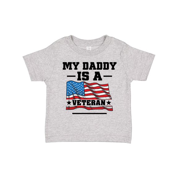 Inktastic My Daddy is a Veteran Boys or Girls Toddler T-Shirt