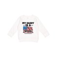 thumbnail image 1 of Inktastic My Daddy is a Veteran Toddler Sweatshirt, 1 of 4