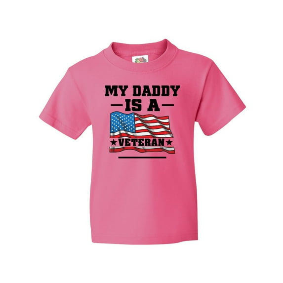 Inktastic My Daddy is a Veteran Youth T-Shirt