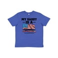 thumbnail image 1 of Inktastic My Daddy is a Veteran Youth T-Shirt, 1 of 5