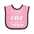 thumbnail image 1 of Inktastic My Daddy is an EMT and a Hero Boys or Girls Baby Bib, 1 of 4