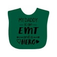 thumbnail image 1 of Inktastic My Daddy is an EMT and a Hero Boys or Girls Baby Bib, 1 of 4