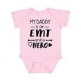 thumbnail image 1 of Inktastic My Daddy is an EMT and a Hero Boys or Girls Baby Bodysuit, 1 of 5