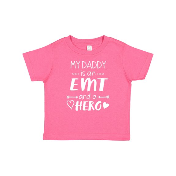 Inktastic My Daddy is an EMT and a Hero Boys or Girls Baby T-Shirt