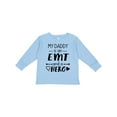 thumbnail image 1 of Inktastic My Daddy is an EMT and a Hero Boys or Girls Long Sleeve Toddler T-Shirt, 1 of 5
