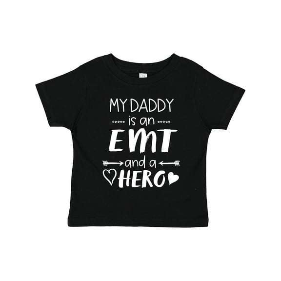Inktastic My Daddy is an EMT and a Hero Boys or Girls Toddler T-Shirt