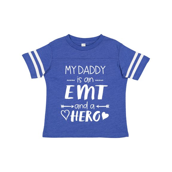 Inktastic My Daddy is an EMT and a Hero Boys or Girls Toddler T-Shirt