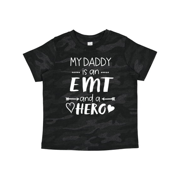 Inktastic My Daddy is an EMT and a Hero Boys or Girls Toddler T-Shirt
