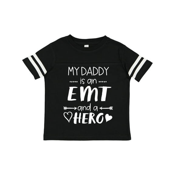 Inktastic My Daddy is an EMT and a Hero Boys or Girls Toddler T-Shirt