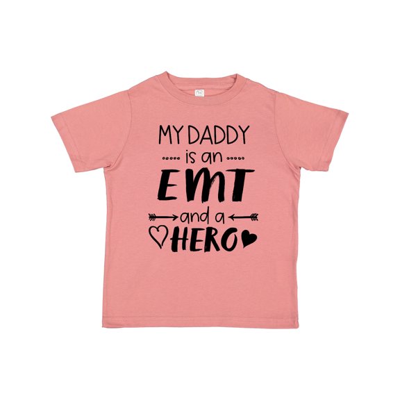 Inktastic My Daddy is an EMT and a Hero Boys or Girls Toddler T-Shirt