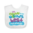 thumbnail image 1 of Inktastic My Daddy is the Best Paramedic Boys or Girls Baby Bib, 1 of 4