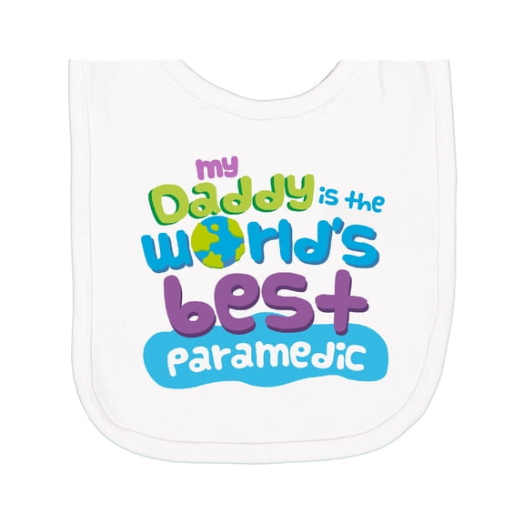 Inktastic My Daddy is the Best Paramedic Newborn Bib