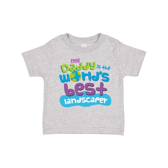 Inktastic My Daddy is the World’s Best Landscaper Boys or Girls Toddler T-Shirt